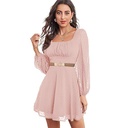 Cinturón elástico retro con hebilla de metal para mujer, 1 pulgada de ancho, Caqui